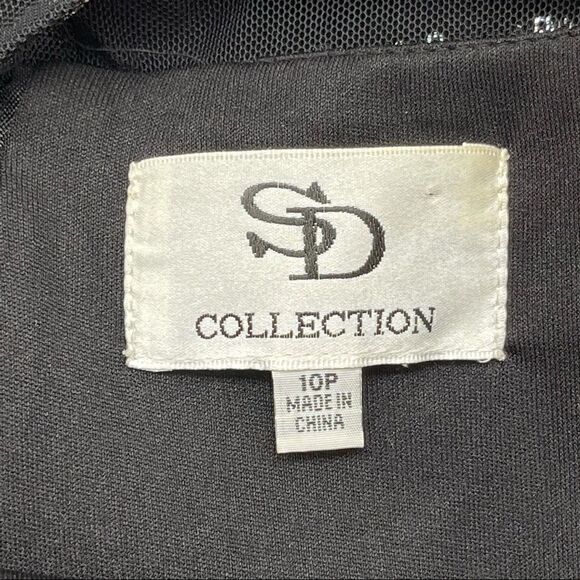 SD Collection Sequin Mesh Scuba Dress Size 10P - Picture 11 of 14